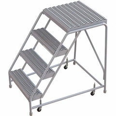 TRI-ARC - Rolling & Wall Mounted Ladders & Platforms Type: Rolling Warehouse Ladder Style: Rolling Safety Ladder - Eagle Tool & Supply