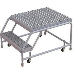 TRI-ARC - Rolling & Wall Mounted Ladders & Platforms Type: Rolling Warehouse Ladder Style: Rolling Safety Ladder - Eagle Tool & Supply