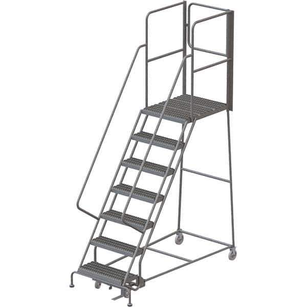 TRI-ARC - Rolling & Wall Mounted Ladders & Platforms Type: Rolling Warehouse Ladder Style: Rolling Platform Ladder - Eagle Tool & Supply