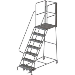 TRI-ARC - Rolling & Wall Mounted Ladders & Platforms Type: Rolling Warehouse Ladder Style: Rolling Platform Ladder - Eagle Tool & Supply