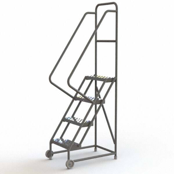 TRI-ARC - Rolling & Wall Mounted Ladders & Platforms Type: TiltNRoll Rolling Ladder Style: Tilt & Roll Safety Ladder - Eagle Tool & Supply