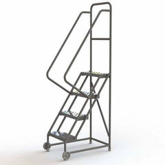 TRI-ARC - Rolling & Wall Mounted Ladders & Platforms Type: TiltNRoll Rolling Ladder Style: Tilt & Roll Safety Ladder - Eagle Tool & Supply