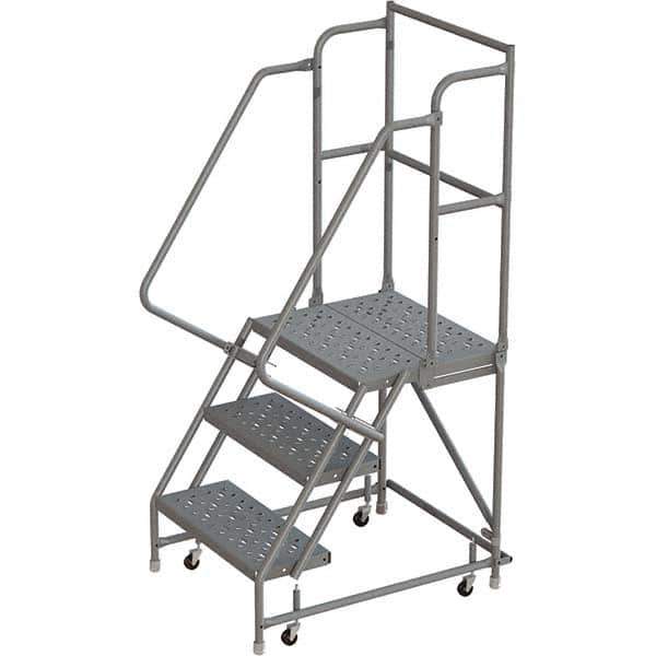 TRI-ARC - Rolling & Wall Mounted Ladders & Platforms Type: Rolling Warehouse Ladder Style: Rolling Platform Ladder - Eagle Tool & Supply