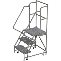 TRI-ARC - Rolling & Wall Mounted Ladders & Platforms Type: Rolling Warehouse Ladder Style: Rolling Platform Ladder - Eagle Tool & Supply