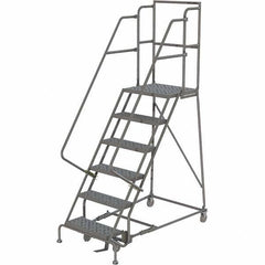 TRI-ARC - Rolling & Wall Mounted Ladders & Platforms Type: Rolling Warehouse Ladder Style: Rolling Platform Ladder - Eagle Tool & Supply