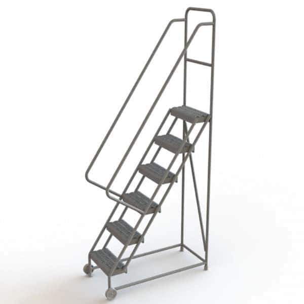 TRI-ARC - Rolling & Wall Mounted Ladders & Platforms Type: TiltNRoll Rolling Ladder Style: Tilt & Roll Safety Ladder - Eagle Tool & Supply