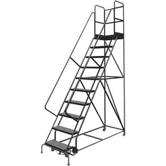 TRI-ARC - Rolling & Wall Mounted Ladders & Platforms Type: Rolling Warehouse Ladder Style: Rolling Platform Ladder - Eagle Tool & Supply