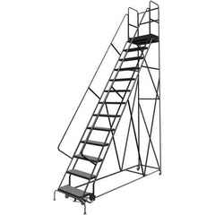 TRI-ARC - Rolling & Wall Mounted Ladders & Platforms Type: Rolling Warehouse Ladder Style: Rolling Platform Ladder - Eagle Tool & Supply