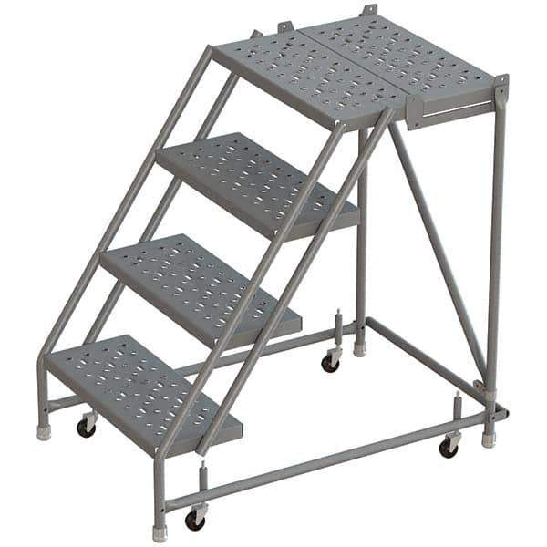 TRI-ARC - Rolling & Wall Mounted Ladders & Platforms Type: Rolling Warehouse Ladder Style: Rolling Platform Ladder - Eagle Tool & Supply