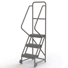 TRI-ARC - Rolling & Wall Mounted Ladders & Platforms Type: TiltNRoll Rolling Ladder Style: Tilt & Roll Safety Ladder - Eagle Tool & Supply