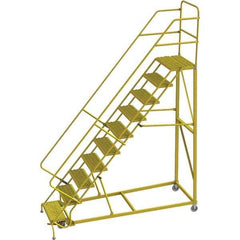 TRI-ARC - Rolling & Wall Mounted Ladders & Platforms Type: Stairway Slope Ladder Style: Forward Descent 50 Degree Incline - Eagle Tool & Supply