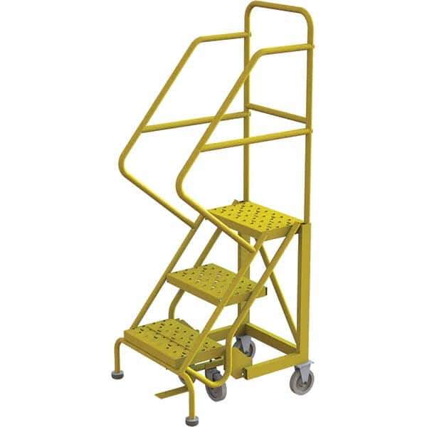 TRI-ARC - Rolling & Wall Mounted Ladders & Platforms Type: Stairway Slope Ladder Style: Forward Descent 50 Degree Incline - Eagle Tool & Supply