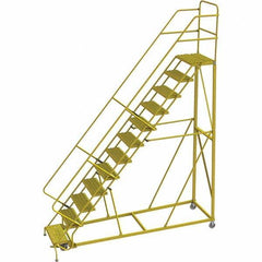 TRI-ARC - Rolling & Wall Mounted Ladders & Platforms Type: Stairway Slope Ladder Style: Forward Descent 50 Degree Incline - Eagle Tool & Supply