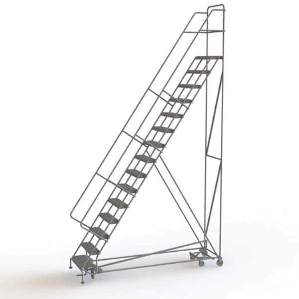 TRI-ARC - Rolling & Wall Mounted Ladders & Platforms Type: All-Directional Ladder Style: Forward Descent 50 Degree Incline - Eagle Tool & Supply