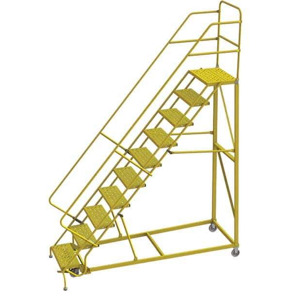 TRI-ARC - Rolling & Wall Mounted Ladders & Platforms Type: Stairway Slope Ladder Style: Forward Descent 50 Degree Incline - Eagle Tool & Supply