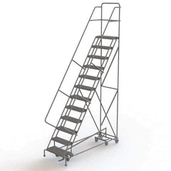 TRI-ARC - Rolling & Wall Mounted Ladders & Platforms Type: All-Directional Ladder Style: Forward Descent 50 Degree Incline - Eagle Tool & Supply