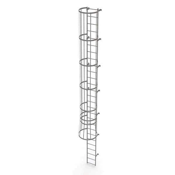 TRI-ARC - Rolling & Wall Mounted Ladders & Platforms Type: Fixed Ladder Style: Safety Cage - Eagle Tool & Supply