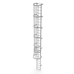 TRI-ARC - Rolling & Wall Mounted Ladders & Platforms Type: Fixed Ladder Style: Safety Cage - Eagle Tool & Supply