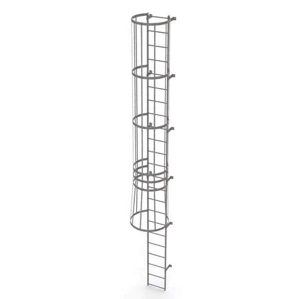 TRI-ARC - Rolling & Wall Mounted Ladders & Platforms Type: Fixed Ladder Style: Safety Cage - Eagle Tool & Supply