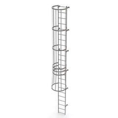 TRI-ARC - Rolling & Wall Mounted Ladders & Platforms Type: Fixed Ladder Style: Safety Cage - Eagle Tool & Supply