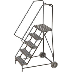 TRI-ARC - Rolling & Wall Mounted Ladders & Platforms Type: Rolling Warehouse Ladder Style: Rolling Safety Ladder - Eagle Tool & Supply