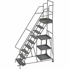 TRI-ARC - Rolling & Wall Mounted Ladders & Platforms Type: Stock-Picking Ladder Style: Rolling Safety Stock Picking Ladder - Eagle Tool & Supply