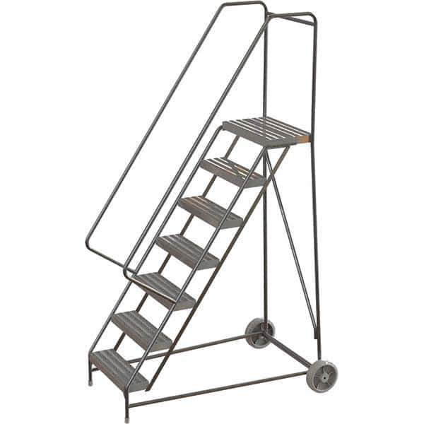 TRI-ARC - Rolling & Wall Mounted Ladders & Platforms Type: Rolling Warehouse Ladder Style: Rolling Safety Ladder - Eagle Tool & Supply
