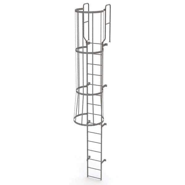 TRI-ARC - Rolling & Wall Mounted Ladders & Platforms Type: Fixed Ladder Style: Safety Cage - Eagle Tool & Supply