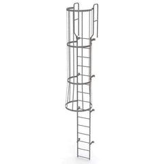 TRI-ARC - Rolling & Wall Mounted Ladders & Platforms Type: Fixed Ladder Style: Safety Cage - Eagle Tool & Supply