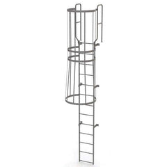 TRI-ARC - Rolling & Wall Mounted Ladders & Platforms Type: Fixed Ladder Style: Safety Cage - Eagle Tool & Supply