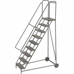 TRI-ARC - Rolling & Wall Mounted Ladders & Platforms Type: Rolling Warehouse Ladder Style: Rolling Safety Ladder - Eagle Tool & Supply