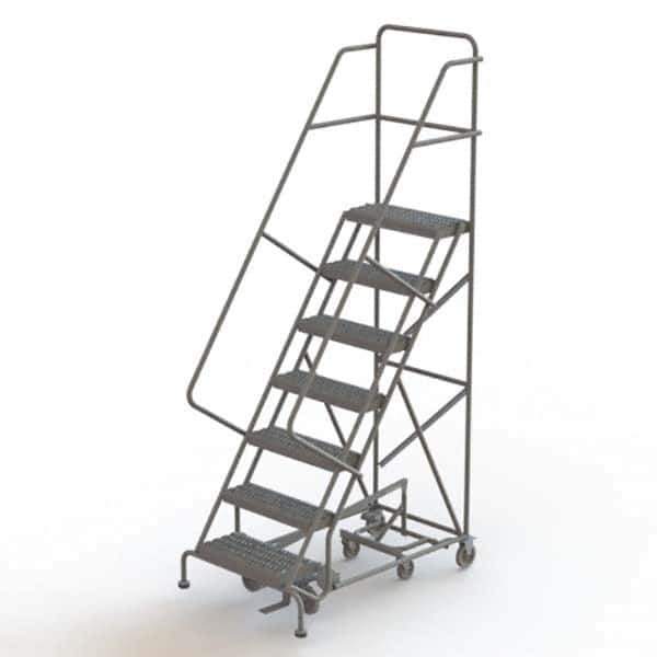 TRI-ARC - Rolling & Wall Mounted Ladders & Platforms Type: All-Directional Ladder Style: Forward Descent 50 Degree Incline - Eagle Tool & Supply