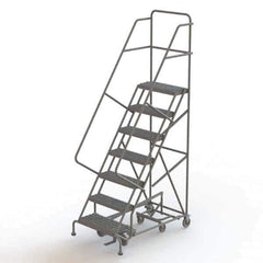 TRI-ARC - Rolling & Wall Mounted Ladders & Platforms Type: All-Directional Ladder Style: Forward Descent 50 Degree Incline - Eagle Tool & Supply