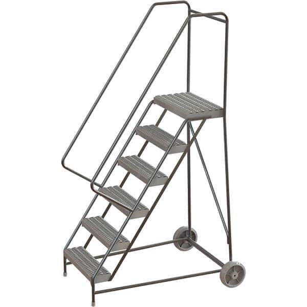 TRI-ARC - Rolling & Wall Mounted Ladders & Platforms Type: Rolling Warehouse Ladder Style: Rolling Safety Ladder - Eagle Tool & Supply