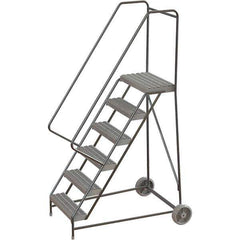 TRI-ARC - Rolling & Wall Mounted Ladders & Platforms Type: Rolling Warehouse Ladder Style: Rolling Safety Ladder - Eagle Tool & Supply