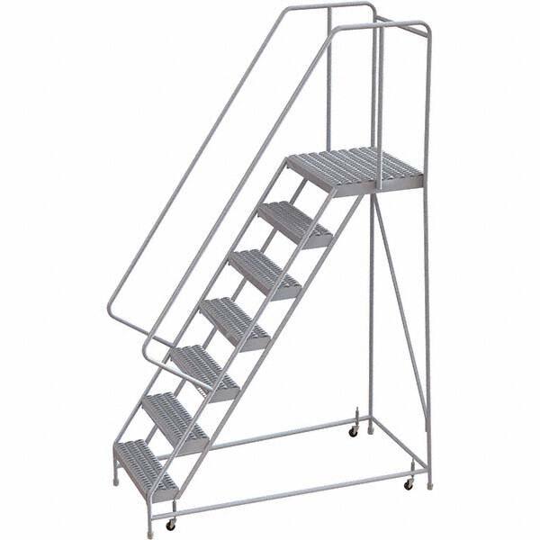 TRI-ARC - Rolling & Wall Mounted Ladders & Platforms Type: Rolling Warehouse Ladder Style: Rolling Safety Ladder - Eagle Tool & Supply
