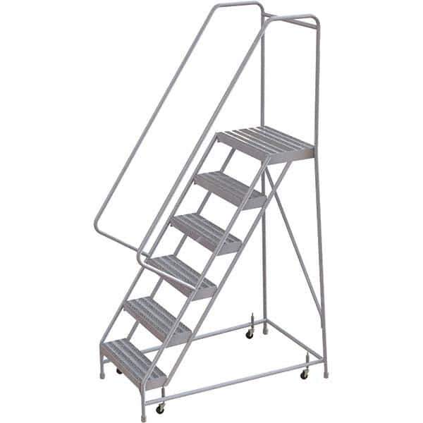 TRI-ARC - Rolling & Wall Mounted Ladders & Platforms Type: Rolling Warehouse Ladder Style: Rolling Safety Ladder - Eagle Tool & Supply