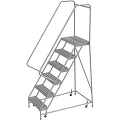 TRI-ARC - Rolling & Wall Mounted Ladders & Platforms Type: Rolling Warehouse Ladder Style: Rolling Safety Ladder - Eagle Tool & Supply