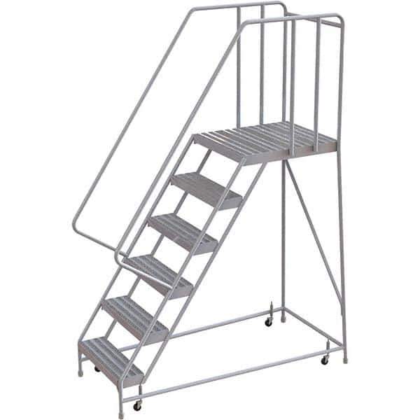 TRI-ARC - Rolling & Wall Mounted Ladders & Platforms Type: Rolling Warehouse Ladder Style: Rolling Safety Ladder - Eagle Tool & Supply