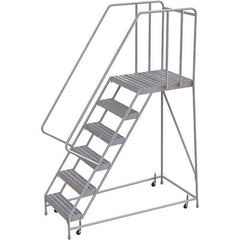 TRI-ARC - Rolling & Wall Mounted Ladders & Platforms Type: Rolling Warehouse Ladder Style: Rolling Safety Ladder - Eagle Tool & Supply