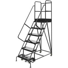TRI-ARC - Rolling & Wall Mounted Ladders & Platforms Type: Rolling Warehouse Ladder Style: Rolling Platform Ladder - Eagle Tool & Supply