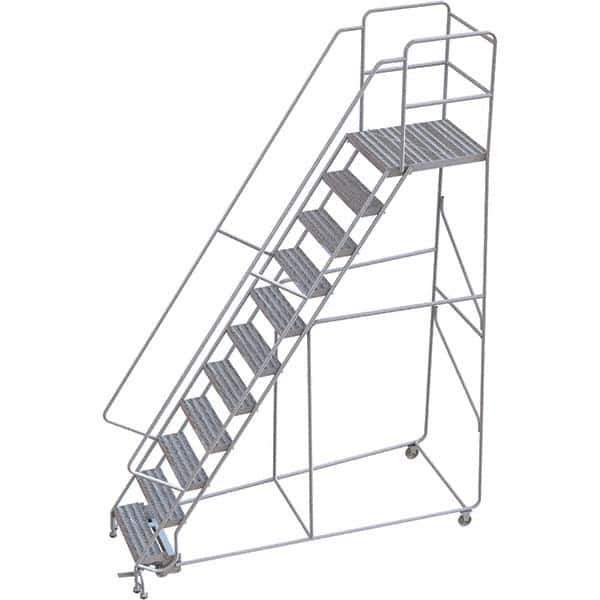 TRI-ARC - Rolling & Wall Mounted Ladders & Platforms Type: Rolling Warehouse Ladder Style: Rolling Safety Ladder - Eagle Tool & Supply
