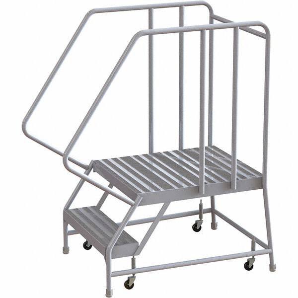 TRI-ARC - Rolling & Wall Mounted Ladders & Platforms Type: Rolling Warehouse Ladder Style: Rolling Safety Ladder - Eagle Tool & Supply
