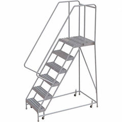 TRI-ARC - Rolling & Wall Mounted Ladders & Platforms Type: Rolling Warehouse Ladder Style: Rolling Safety Ladder - Eagle Tool & Supply