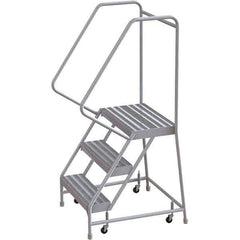 TRI-ARC - Rolling & Wall Mounted Ladders & Platforms Type: Rolling Warehouse Ladder Style: Rolling Safety Ladder - Eagle Tool & Supply