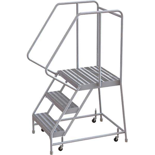 TRI-ARC - Rolling & Wall Mounted Ladders & Platforms Type: Rolling Warehouse Ladder Style: Rolling Safety Ladder - Eagle Tool & Supply