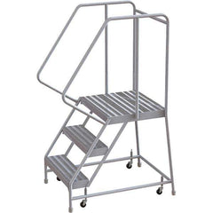 TRI-ARC - Rolling & Wall Mounted Ladders & Platforms Type: Rolling Warehouse Ladder Style: Rolling Safety Ladder - Eagle Tool & Supply