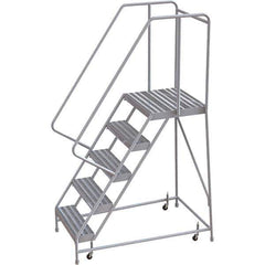 TRI-ARC - Rolling & Wall Mounted Ladders & Platforms Type: Rolling Warehouse Ladder Style: Rolling Safety Ladder - Eagle Tool & Supply