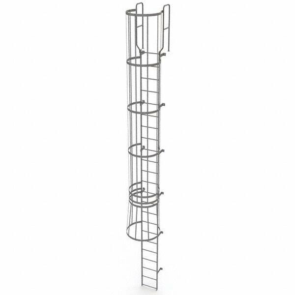 TRI-ARC - Rolling & Wall Mounted Ladders & Platforms Type: Fixed Ladder Style: Safety Cage - Eagle Tool & Supply