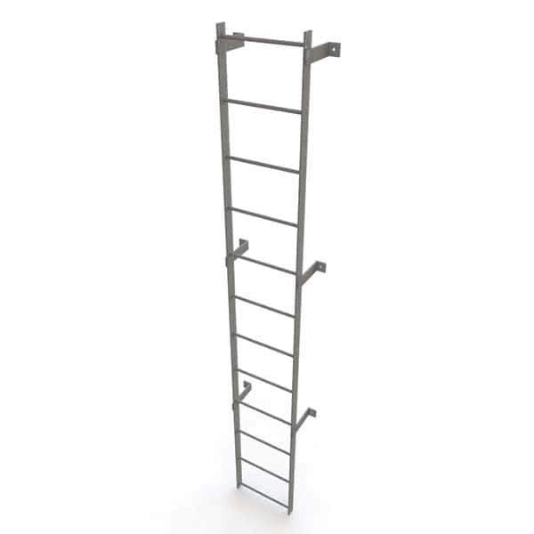 TRI-ARC - Rolling & Wall Mounted Ladders & Platforms Type: Fixed Ladder Style: Safety Cage - Eagle Tool & Supply